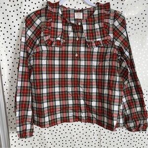 Crewcuts Red and Black Button Down Shirt